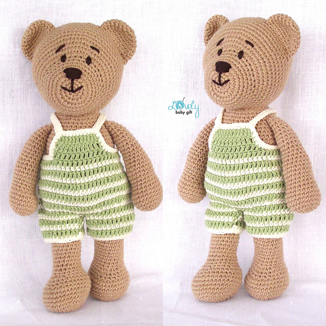 Amigurumi Teddy Bear in overalls — foto 4