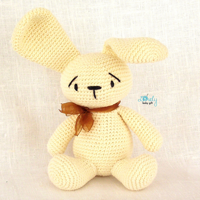 Long Ear Bunny Amigurumi Toy