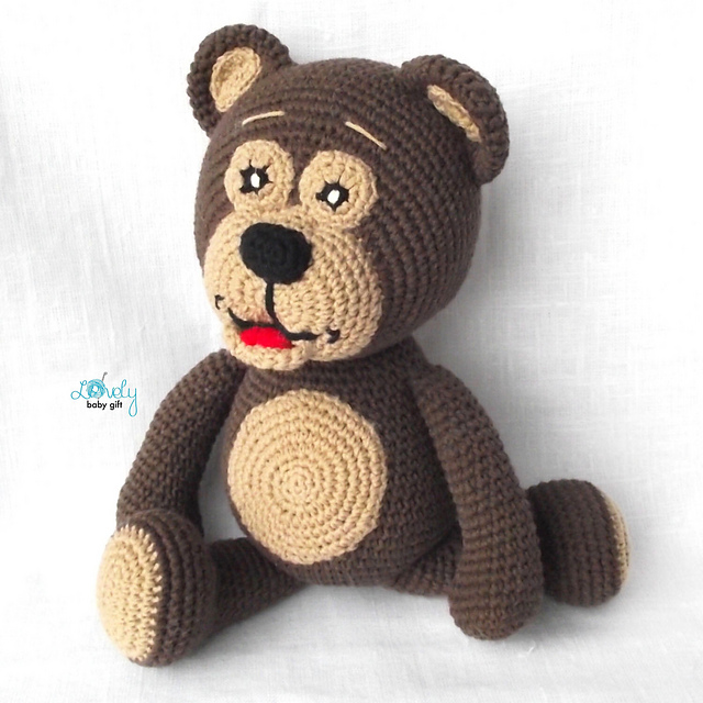 Stuffed Amigurumi Bear Toy