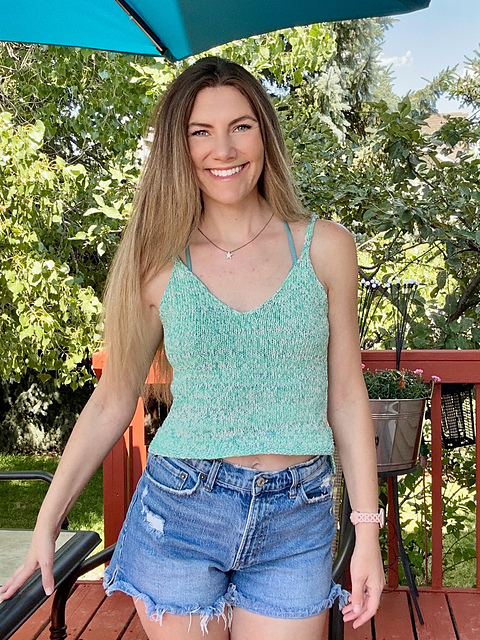Lake Mermaid Open Back Tank Top