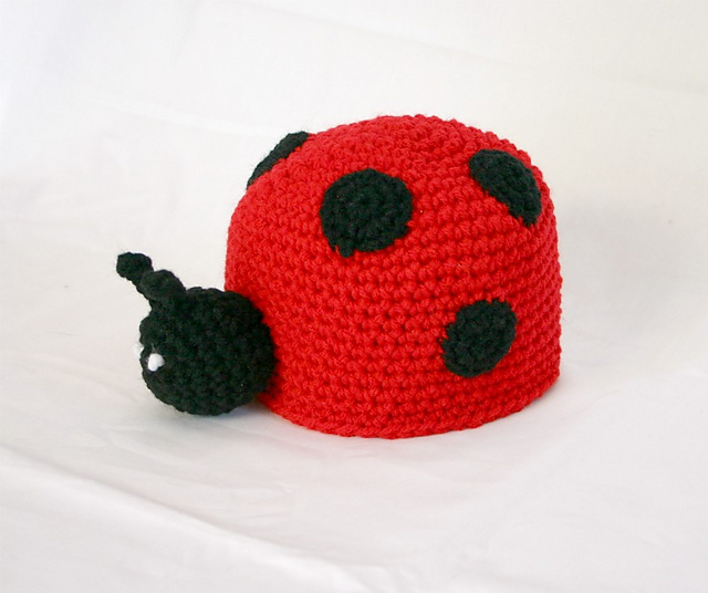 Toddler and Child Ladybug Beanie Hat