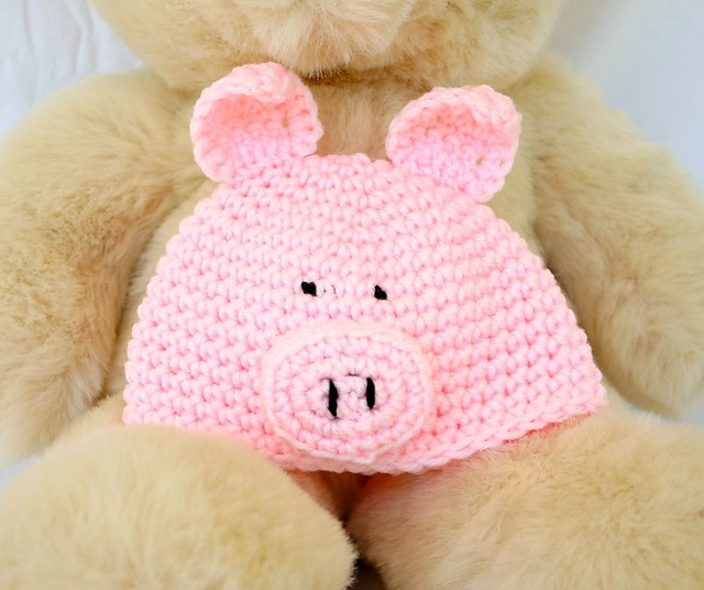 Baby and Toddler Pig Hat