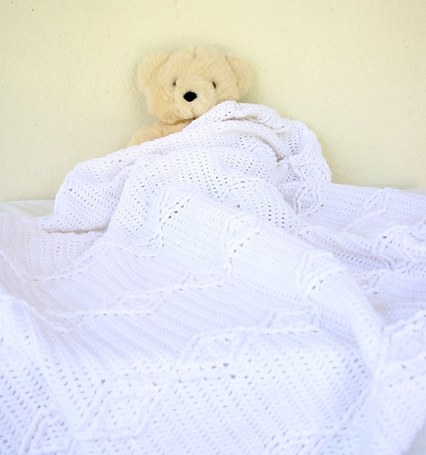 Double Diamond Cables Afghan