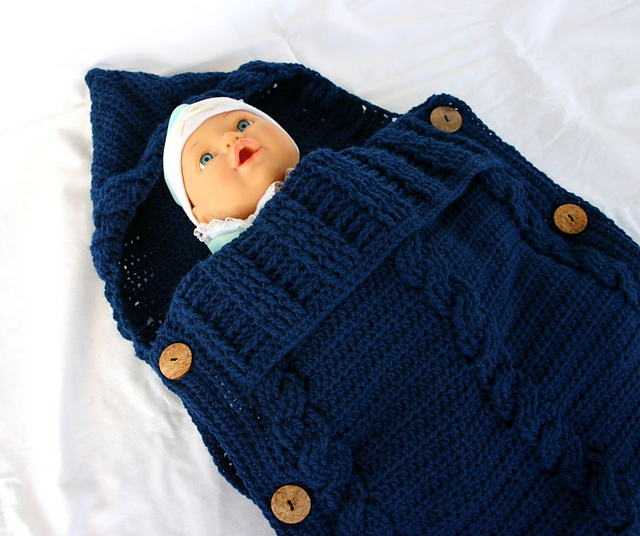 Cabled Baby Sleeper
