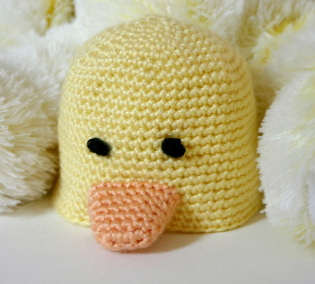 Duckling baby beanie