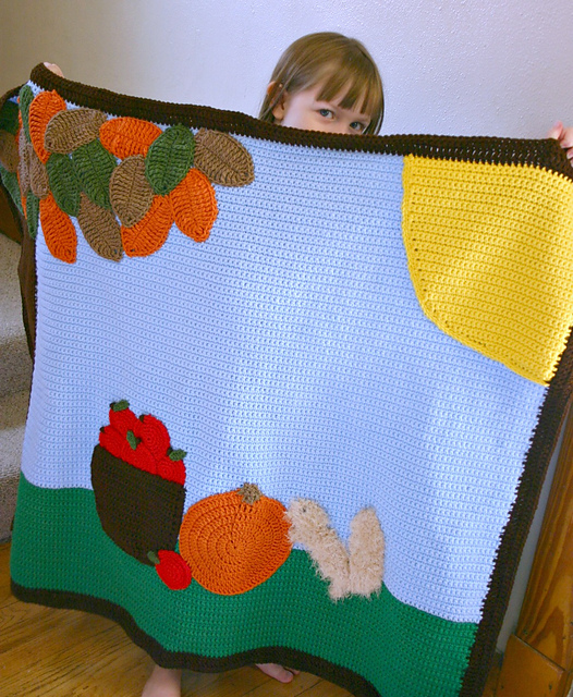 Fall Scene Afghan