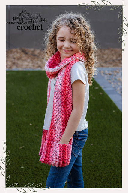 Mini Block Pocket Scarf