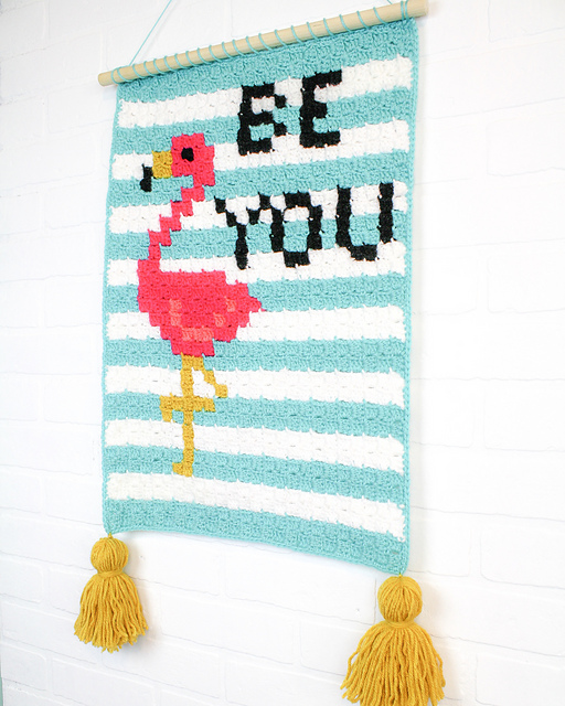 Flamingo Wallhanging