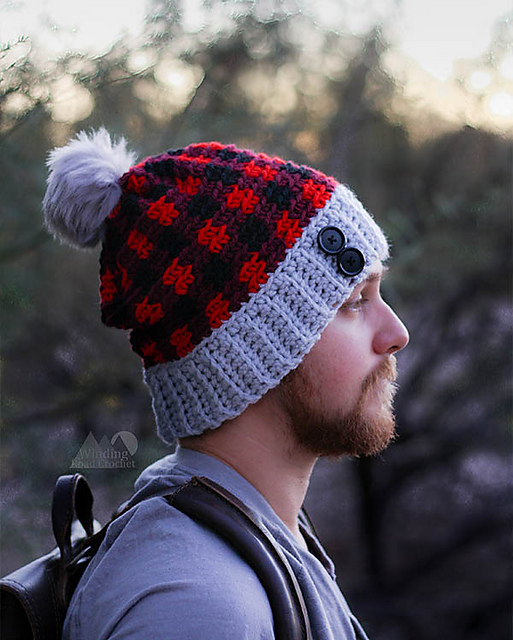 Chunky Plaid Beanie
