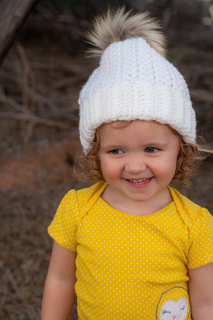 Baby and Me Herringbone Beanie