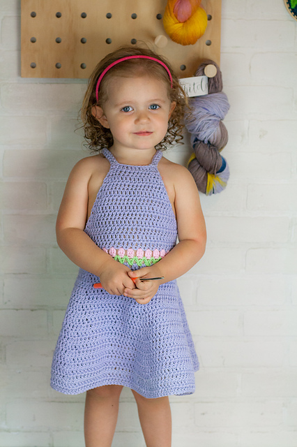 Ravelry: Row of Tulips Dress pattern by Lindsey Dale