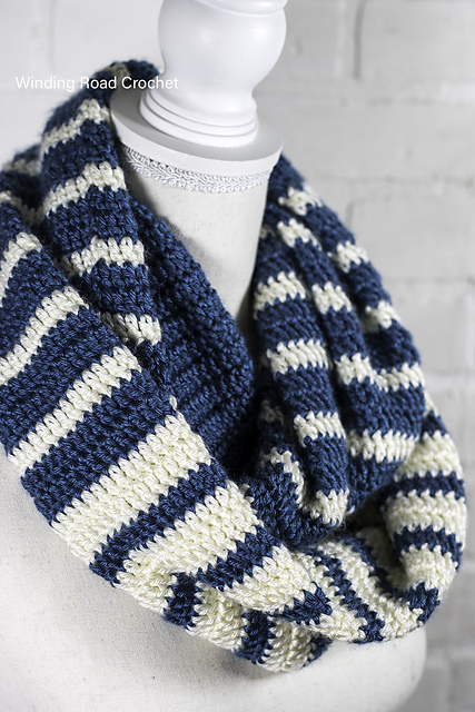 Reverse Striped Scarf