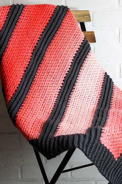 Built In Border Ombre Blanket