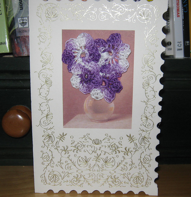 5 or 6 petal crochet flower