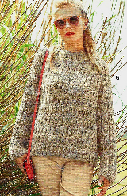# 05 Pull en motifs torsadés