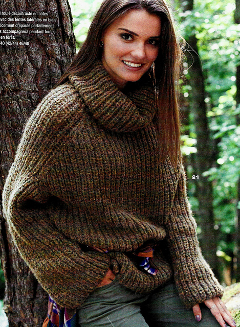 Pull regular avec double volant Fille, Noir | Milano