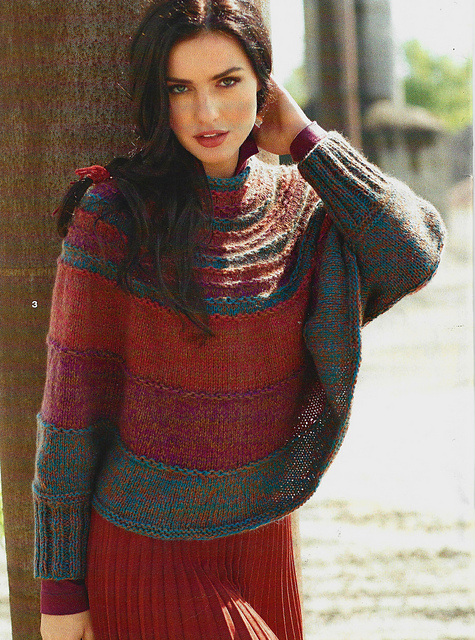 # 03 Poncho rayé