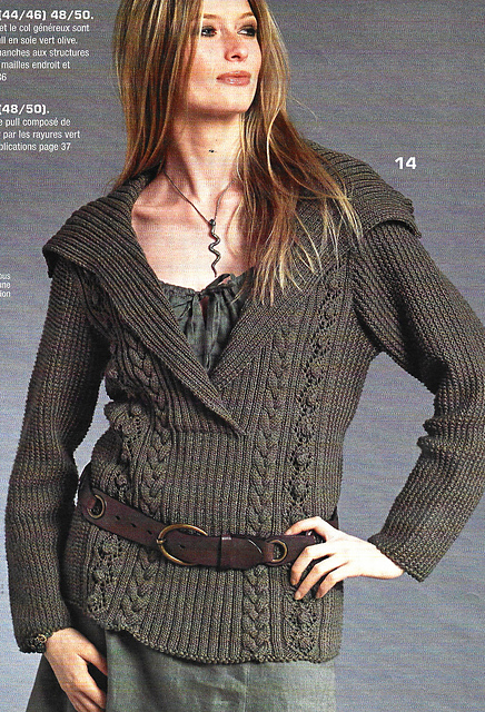 Ravelry: # 14 Pull à col large pattern by Sabrina/Sandra team designers