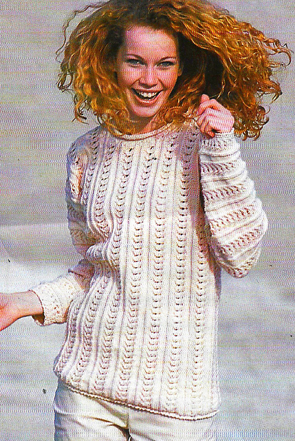 # 10 Patterned Sweater in Salmon