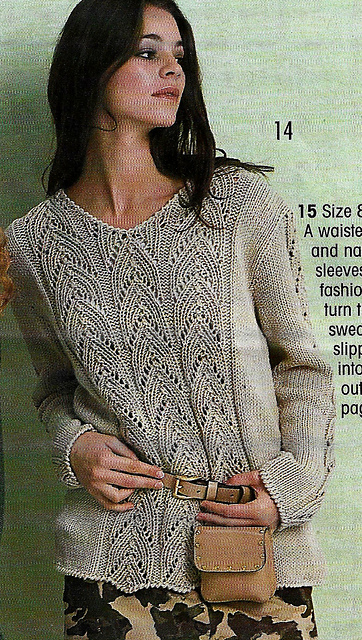 # 14 Sweater with Patterned stripes