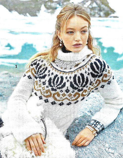 # 01 Pulli mit Norweger-Rundpasse