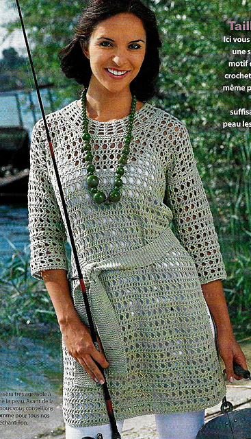 # 05 Tunique au crochet avec ceinture