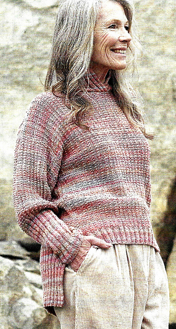 10-16 Easy flecked knit jumper