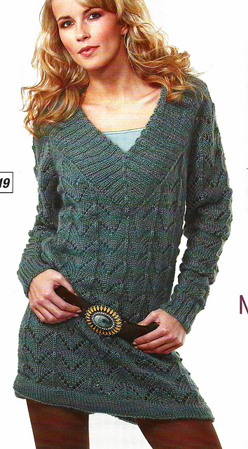 # 19 Pull long au point ajouré