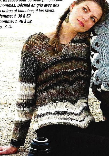 # 21 Pull au point fantaisie