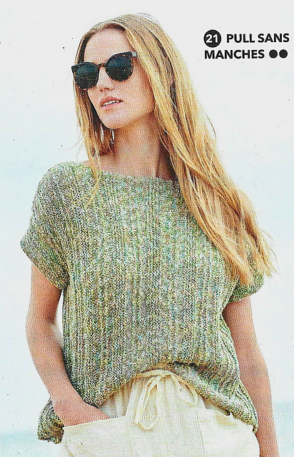 26 quergestricktes Top