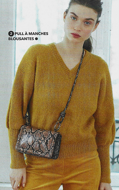# 02 Pull à manches blousantes