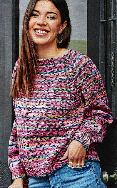 # 12 Pull raglan à rayures