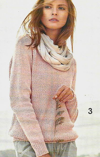 # 03 Pull raglan en motif perlé