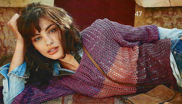 # 47 Pull avec larges bandes de couleur
