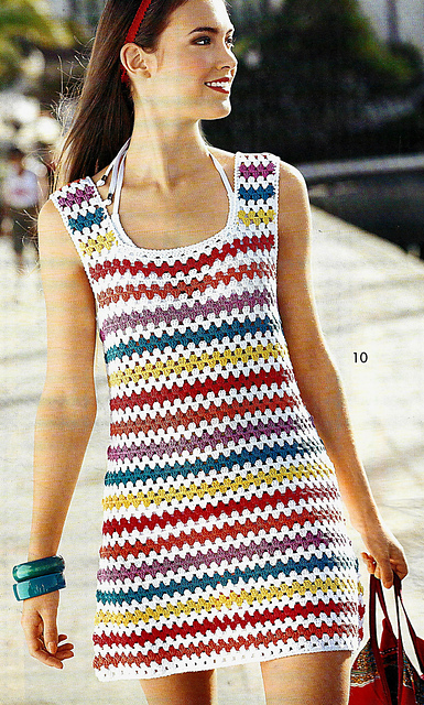 # 10 Tunique rayures multicolores