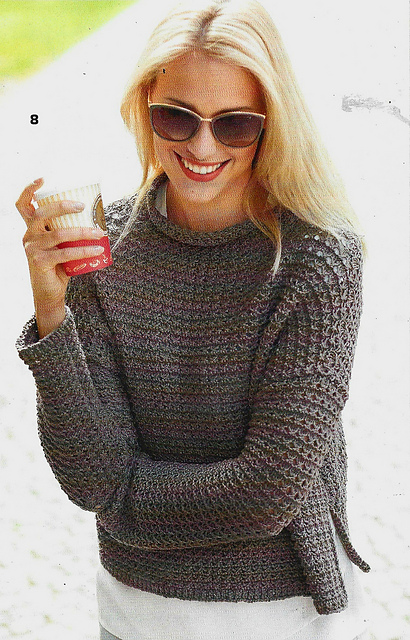 # 08 Pull large avec col officier