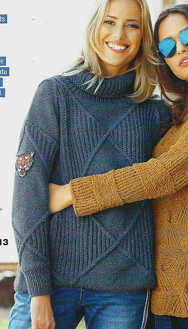 # 13 Pull à losanges