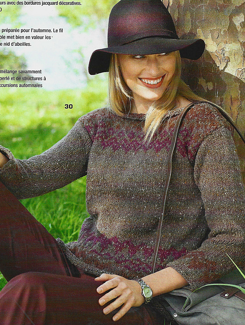 # 30 Pull motif jacquard