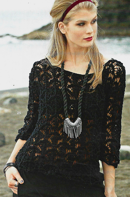 # 25 Pull ample motif ajouré