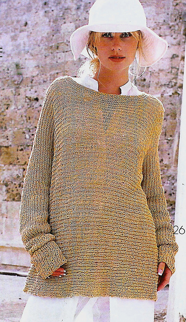 # 26 Pull camel en côtes anglaises