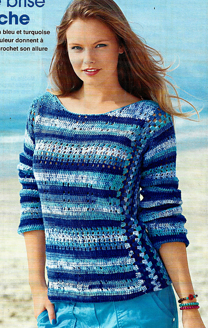 # 23 Mottled Crochet Sweater