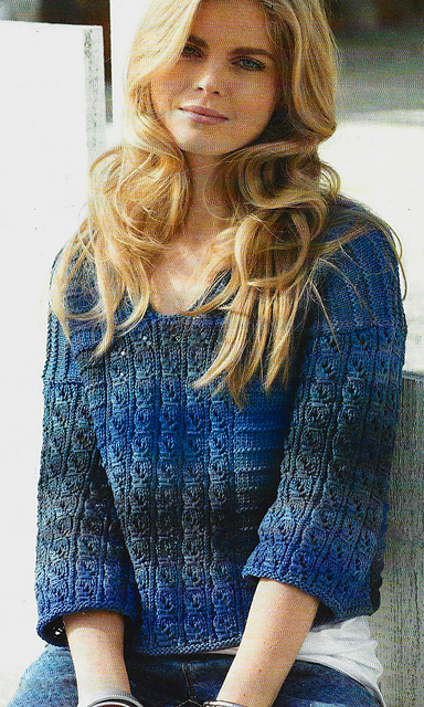 # 04 Pull en tons bleus