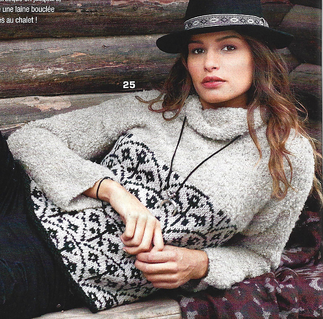 # 25 Pull bordure en jacquard