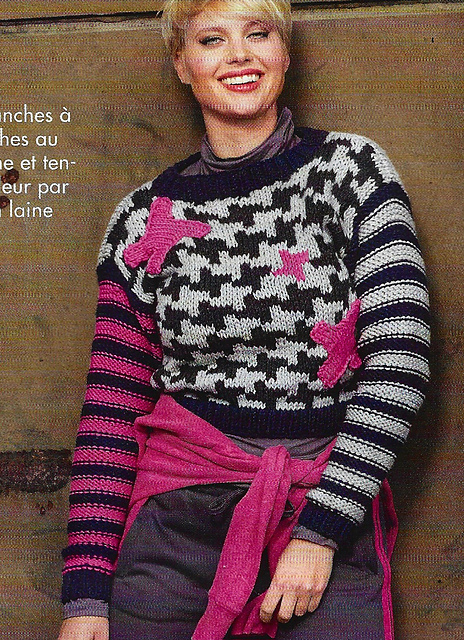 # 04 Pull motif pied de poule