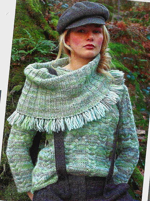 # 23 Pull torsadé avec col amovible