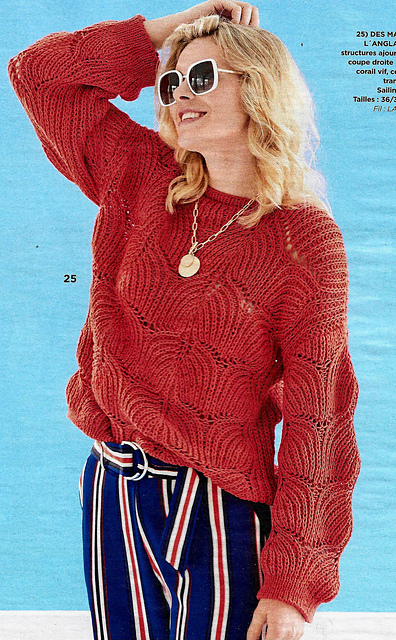 # 25 Pull côtes ajourées