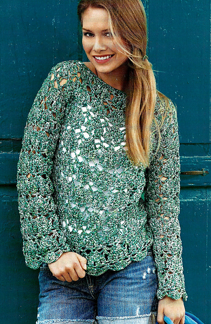 # 27 Pull crocheté