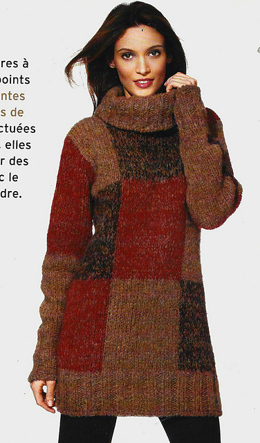 # 18 Pull en damiers