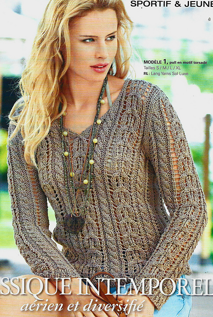 # 01 Pull motif torsadé