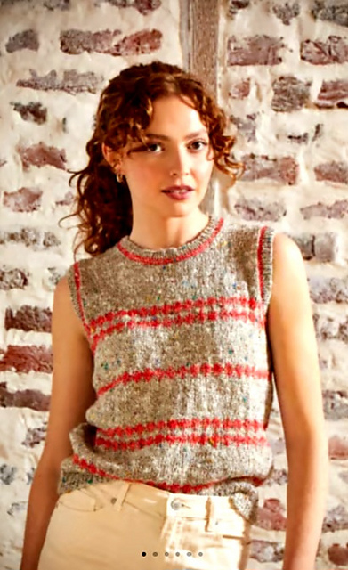 M6408 Débardeur jacquard Lina
